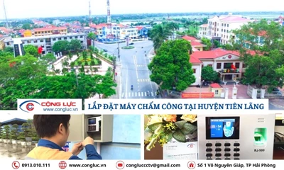 Dịch vụ lắp máy chấm công giá rẻ tại Tiên Lãng Hải Phòng